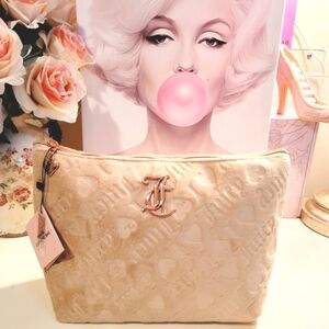 🌺Juicy Couture Logo Cosmetic Bag Cosmetic Case Travel Bag